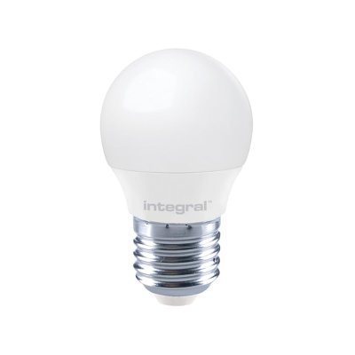 Integral 4.2w 220-240v 470lm LED Golfball E27 2700k Warm White Dimmable 240 Degree Beam Frosted ILGOLFE27DC043
