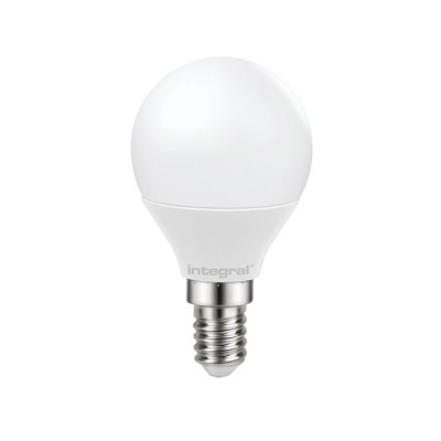 Integral 4.9w 220-240v 470lm LED Golfball E14 2700k Warm White Dimmable 240 Degree Beam Frosted ILGOLFE14DC044