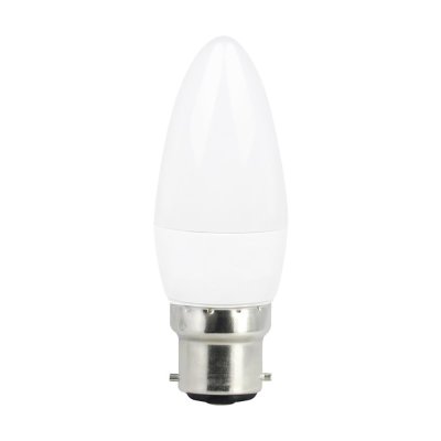 Integral 2.2w 220-240v 250lm LED Candle B22 4000k Cool White Non-Dimmable 280 Degree Beam Frosted ILCANDB22NE080