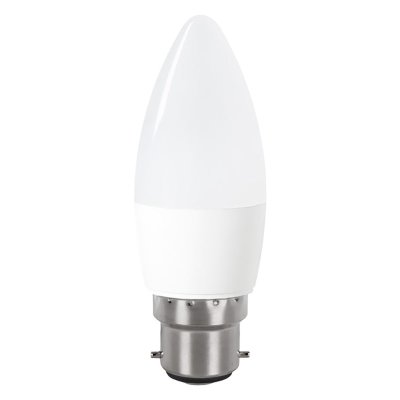 Integral 4.2w 220-240v 470lm LED Candle B22 4000k Cool White Non-Dimmable 240 Degree Beam Frosted ILCANDB22NE082