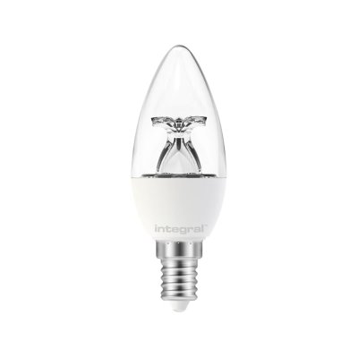 Integral 2.9w 220-240v 250lm LED Candle E14 2700k Warm White Non-Dimmable 240 Degree Beam Clear ILCANDE14NC009
