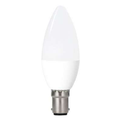 Integral 4.2w 220-240v 470lm LED Candle B15 4000k Cool White Non-Dimmable 240 Degree Beam Frosted ILCANDB15NE091