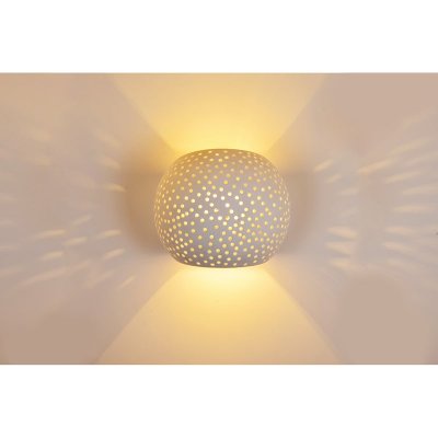 Integral ILDEC003 Katerini Indoor Wall Light  White Paintable Gypsum, IP20, G9