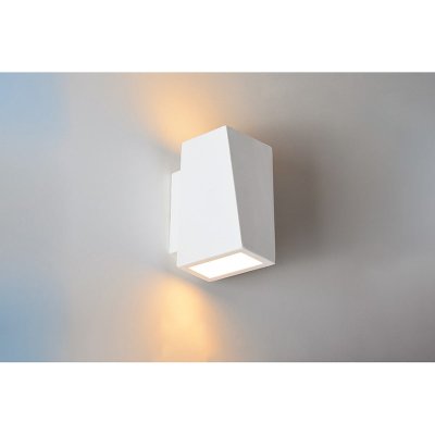 Integral LED Kastoria ILDEC009 Indoor Decorative Plaster Wall Light  White Paintable Gypsum, IP20, G9