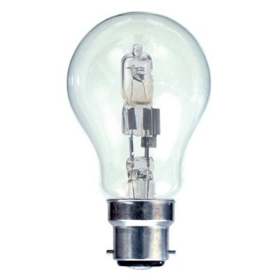 GE 42w 240v BC B22 Clear Halogen GLS Energy Saving Bulb