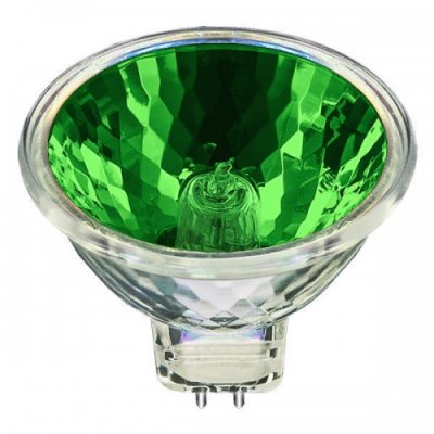 Pro lite 50w GU5.3 12v 36Deg Spot Halogen Green Pro-Colour MR16 Bulb