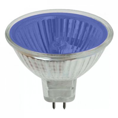 Pro lite 50w GU5.3 12v 36Deg Spot Halogen Blue Pro-Colour MR16 Bulb