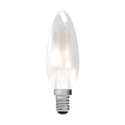 Bell Lighting 4w 240v SES LED Filament Candle Satin 2700k Dimmable 05315