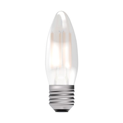 Bell Lighting 3.3w 240v ES LED Filament Candle Satin 2700k 60709