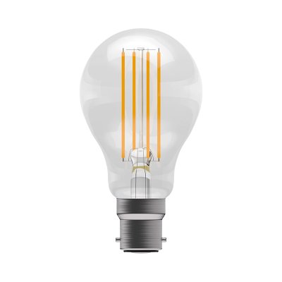 Bell Lighting 12w 240v BC LED Filament GLS Clear 2700k Dimmable 60183