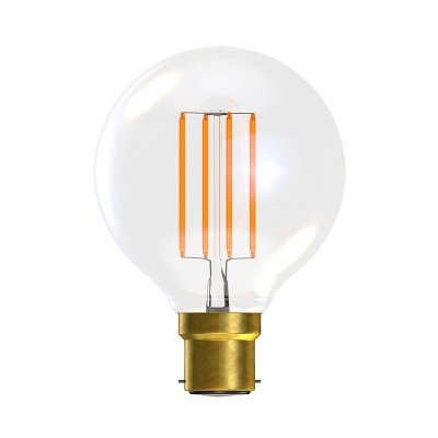 Bell Lighting 4w 240v BC LED Filament Globe Clear 2700k