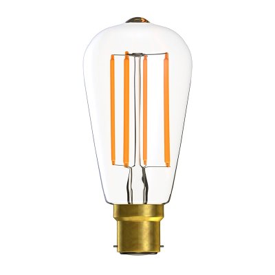 Bell Lighting 4w 240v BC LED Filament ST64 Clear 2700k 60130