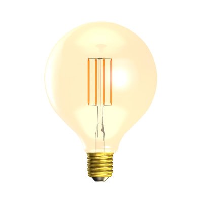 Bell Lighting 4w 240v ES LED Vintage 125mm Globe Amber 2000k Dimmable 01472