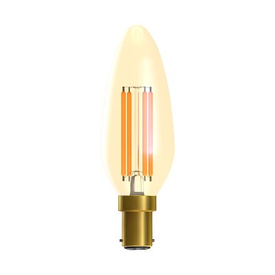 Bell Lighting 4w 240v SBC LED Vintage Candle Amber 2000k Dimmable