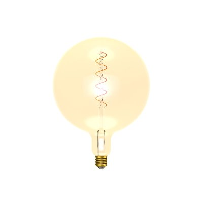 Bell Lighting 4w 240v ES LED Vintage Soft Coil Vertical Filament Giant Globe Amber 1800k Dimmable 60023