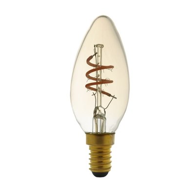 Bell Lighting 4w 240v SES LED Vintage Soft Coil Vertical Filament Candle Amber 1800k Dimmable 60027