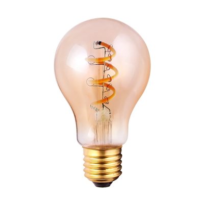 Bell Lighting 4w 240v ES LED Vintage Soft Coil Horizontal Filament GLS Amber 1800k Dimmable 60015