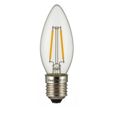 Heathfield 4.2w 240v ES LED Filament Candle Bulb Clear 2700K Dimmable
