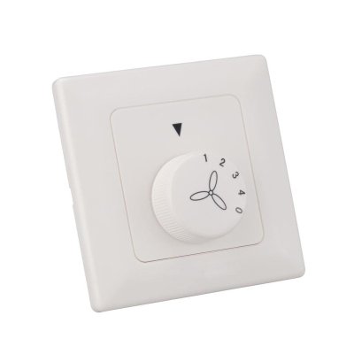 Westinghouse 78800 Ceiling Fan Wall Control  4 Speed, Universal Fit, White