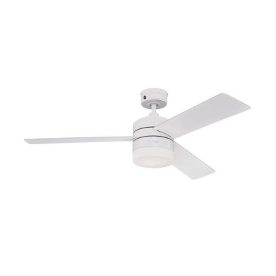 Westinghouse Alta Vista 122cm Ceiling Fan  LED Light, Remote, White/Maple Blades 72271