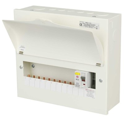 Wylex NMRS1106L 11 Way Metal Consumer Unit  100A 30mA Type A RCD Incomer (Amendment 3)