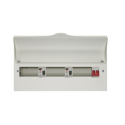 Wylex NMRS15SSLMHIA 15 Way High Integrity Consumer Unit  100A Main Switch, Dual 80A RCDs