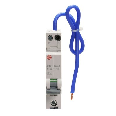 Wylex NHXS1B10 10A RCBO Type A 30mA B Curve SP+N Miniature 6kA
