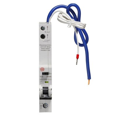 Wylex NHXSBS1B32 RCBO 32A 30mA SPN Type A B Curve 6kA  Single Module
