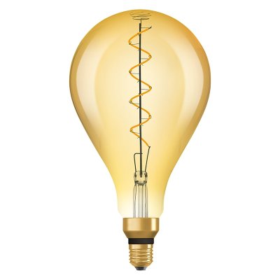 Osram Vintage 1906 LED Spiral Filament Large 4W E27 Big Grape Gold Extra Warm Light Bulb