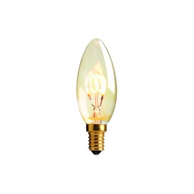 Sylvania 2.3W SES E14 2000K Gold Tint Retro Vintage Filament Candle Bulb 0028010