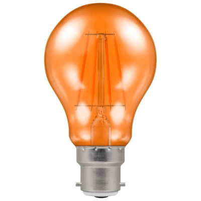 Crompton 4.5w 240v BC B22 LED Filament Harlequin GLS Bulb Orange 13698