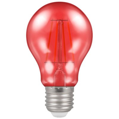 Crompton 4.5w 240v ES E27 LED Filament Harlequin GLS Bulb Red 13766