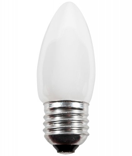 25w 240v ES E27 Opal Incandescent Candle Bulb