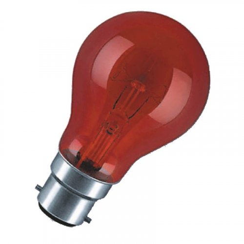 Eveready Rough Service 60w 240v B22 Fire Glow GLS Bulb