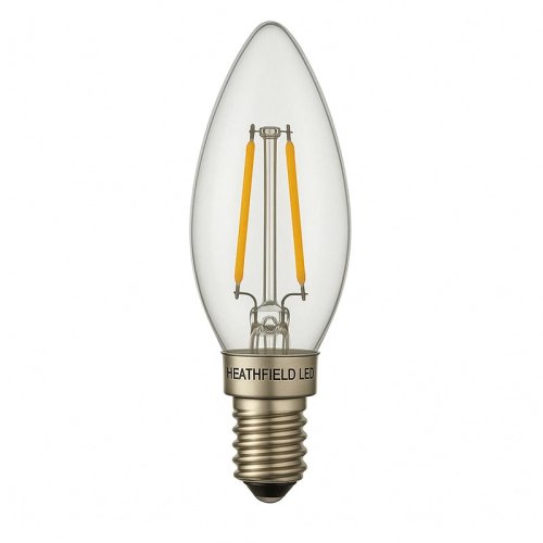 Heathfield 4.2w 240v E14 LED Filament Candle Bulb Clear 2700K Dimmable