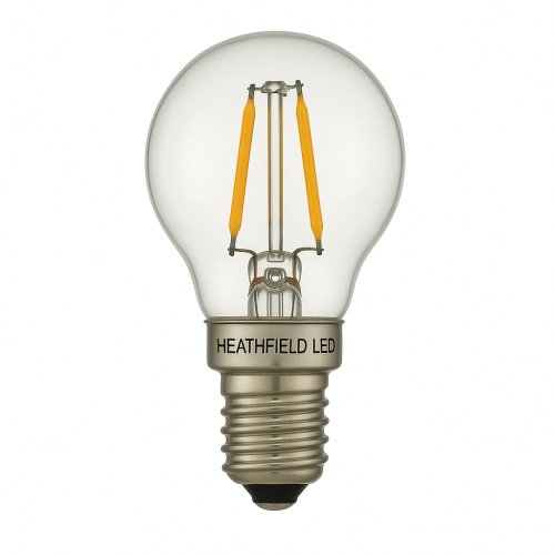 Heathfield 4.2w 240v E14 LED Filament Golfball Bulb Clear 2700K Dimmable