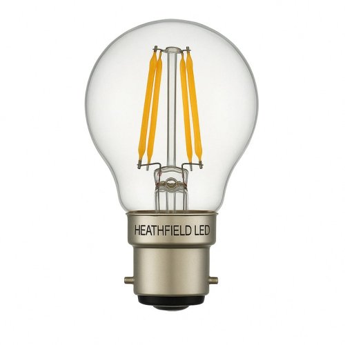 Heathfield 4.2w 240v BC LED Filament Golfball Bulb Clear 2700K Dimmable