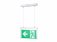 Sylvania Emergency Exit Surface Suspended Sign Manual Test Maintained 3H
