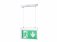 Sylvania Emergency Exit Surface Suspended Sign Manual Test Maintained 3H