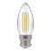 Crompton 6.5W LED Filament Candle Bulb BC B22 2700K Clear  60W Equivalent 12769