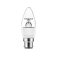 Integral 4.9w 220-240v 470lm LED Candle B22 2700k Warm White Non-Dimmable 240 Degree Beam Clear ILCANDB22NC022