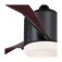 Westinghouse Evan 132cm Indoor Ceiling Fan Matte Black & Walnut with Dimmable LED Light & Remote 72270