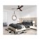 Westinghouse Evan 132cm Indoor Ceiling Fan Matte Black & Walnut with Dimmable LED Light & Remote 72270