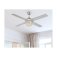 Westinghouse Kelcie 132 cm Ceiling Fan  Brushed Nickel Finish with Crystal Jewel Light & Remote Control 72206