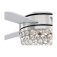 Westinghouse Kelcie 132 cm Ceiling Fan  Brushed Nickel Finish with Crystal Jewel Light & Remote Control 72206
