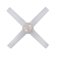Westinghouse Kelcie 132 cm Ceiling Fan  Brushed Nickel Finish with Crystal Jewel Light & Remote Control 72206