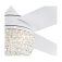Westinghouse Kelcie 132cm (52) Ceiling Fan with Crystal Light  White/Silver Finish, Remote Control 72262