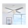 Westinghouse Kelcie 132cm (52) Ceiling Fan with Crystal Light  White/Silver Finish, Remote Control 72262