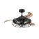 Westinghouse Dunlin 105 cm Ceiling Fan  Matte Black with LED Light & Remote Control 73001