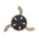 Westinghouse Dunlin 105 cm Ceiling Fan  Matte Black with LED Light & Remote Control 73001